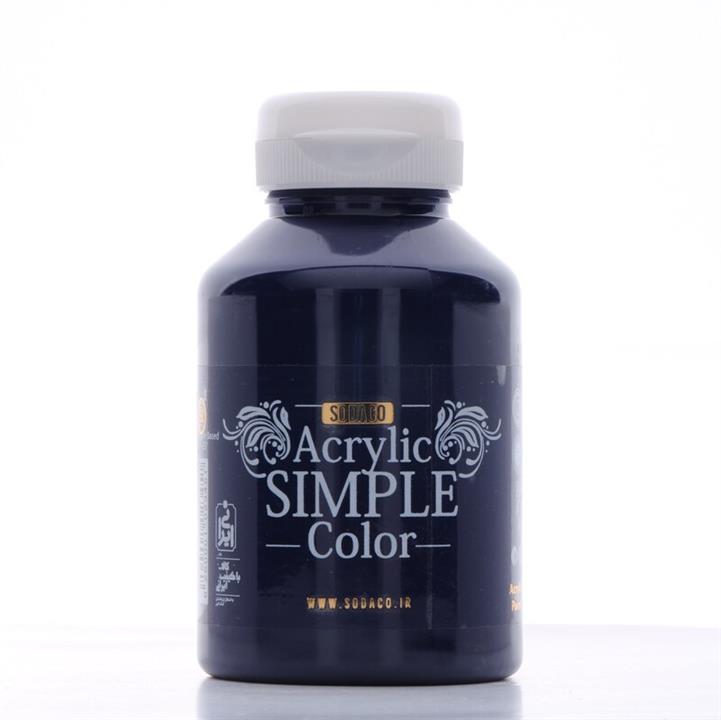 رنگ اکریلیک  ساده سوداکو 250 میل سرمه ای کد  acrylic simple 3322